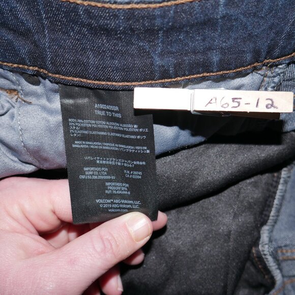 Volcom Vorta Slim Straight Men's Jeans Men's Size 36x32 Stretch Denim Skater - Picture 11 of 12